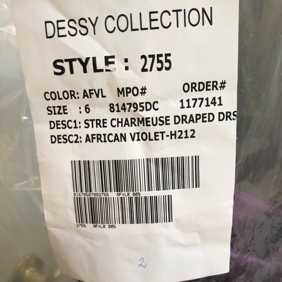 Dessy Collection Bridesmaid Dress size 6 - Picture 5 of 5